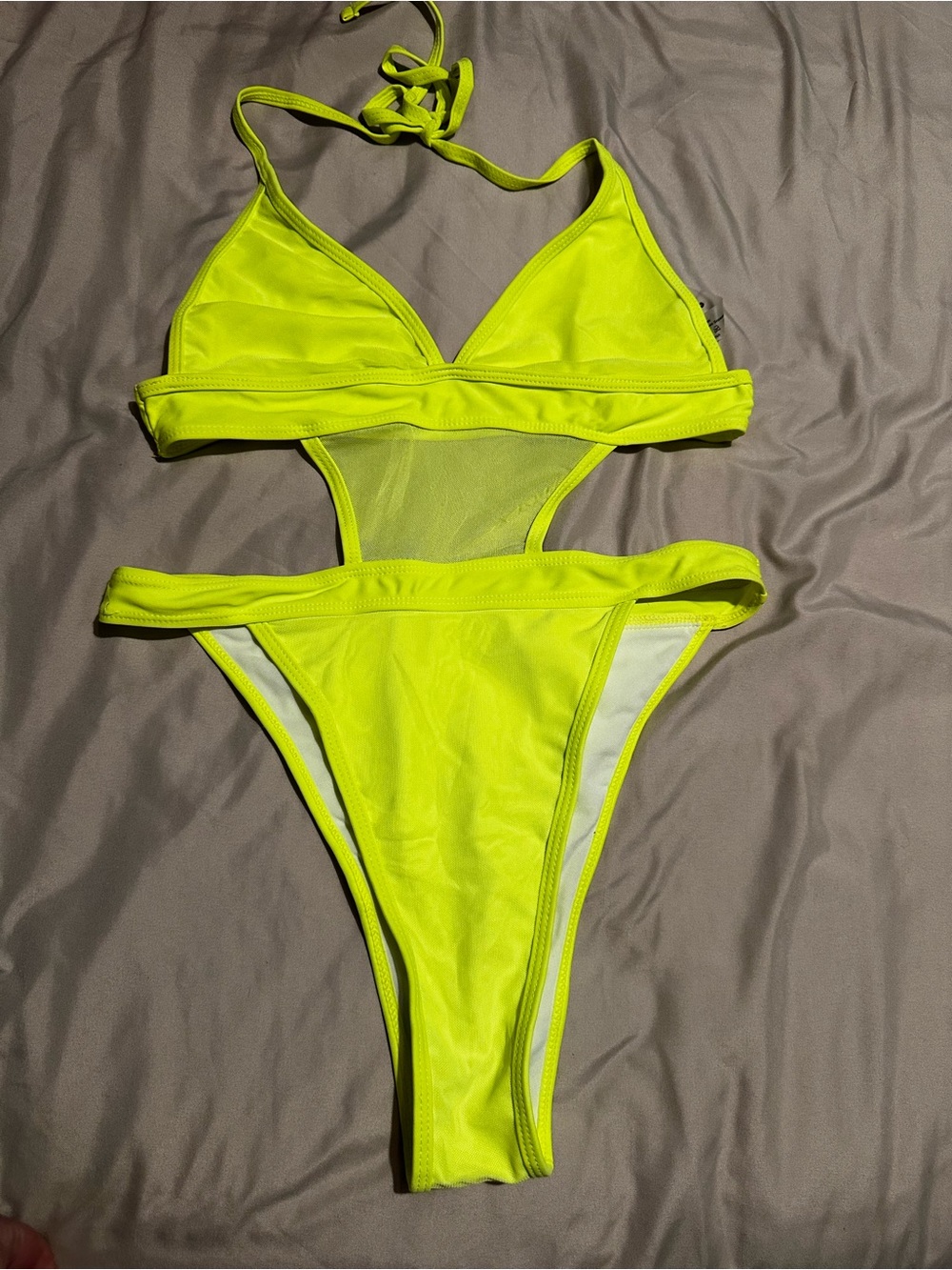 ⭐️ Neon Yellow One-Piece Swimsuit